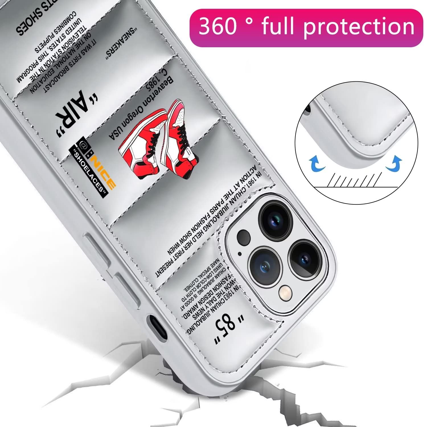 Amazon.com: for iPhone 15 Pro Case，Cool Sports Shoes Brand Phone