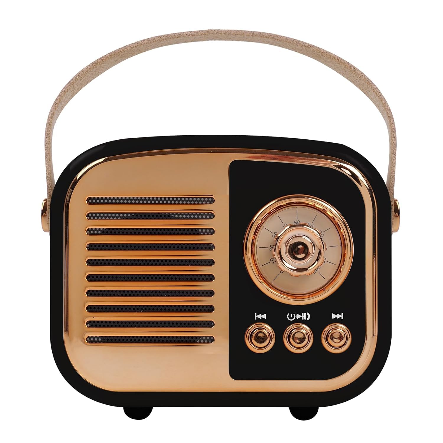(𝟏𝟓 𝐘𝐞𝐚𝐫𝐬 𝐖𝐚𝐫𝐫𝐚𝐧𝐭𝐲 Retro Bluetooth Speaker | Vintage Wireless Mini Radio | Portable Classic Old-Style Speaker for Room Decor, Kitchen, Desk, Bedroom & Office
