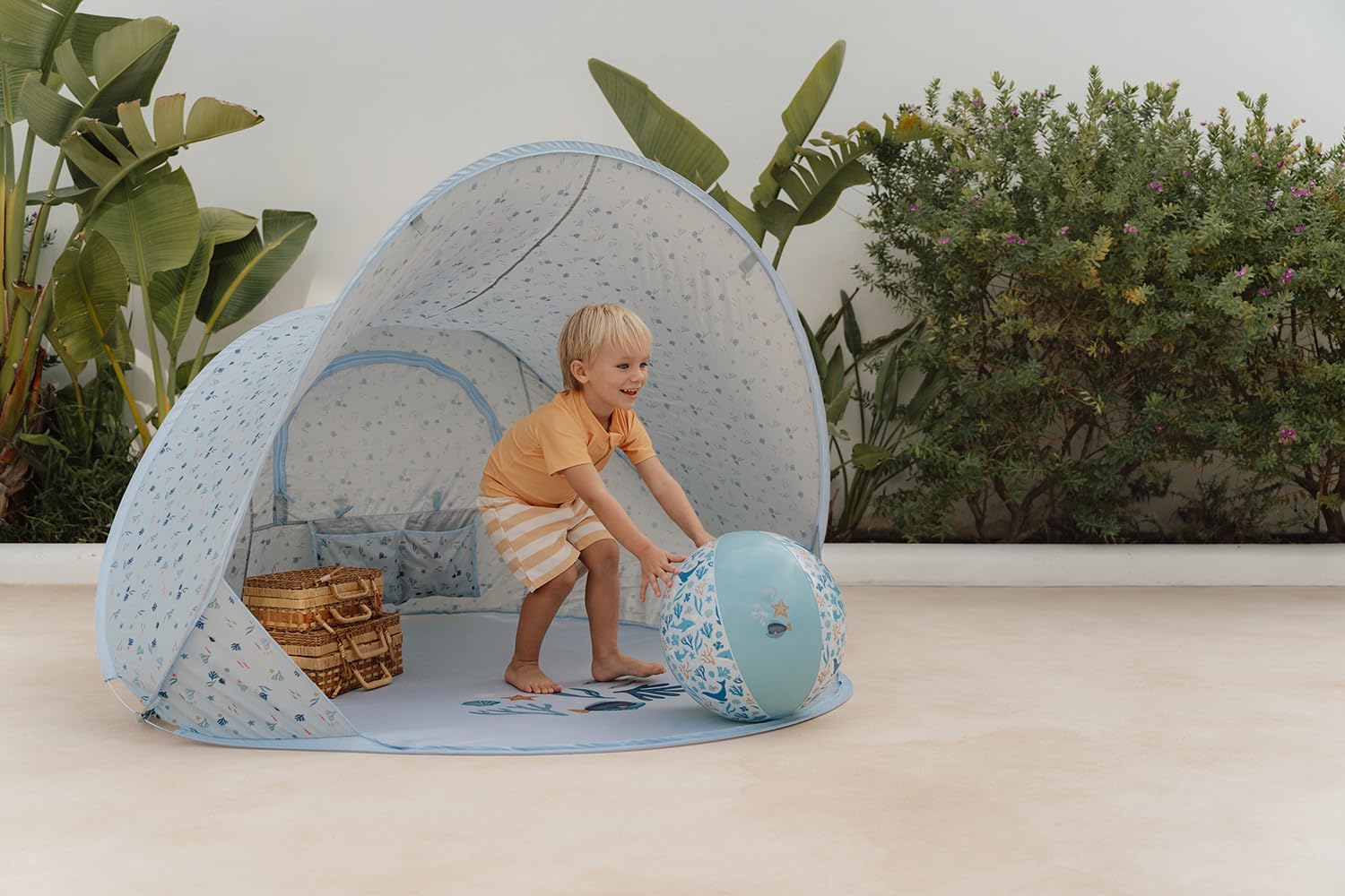 Little Dutch Ocean Dreams namiot Pop-Up 122 x 110 x 122 cm niebieski