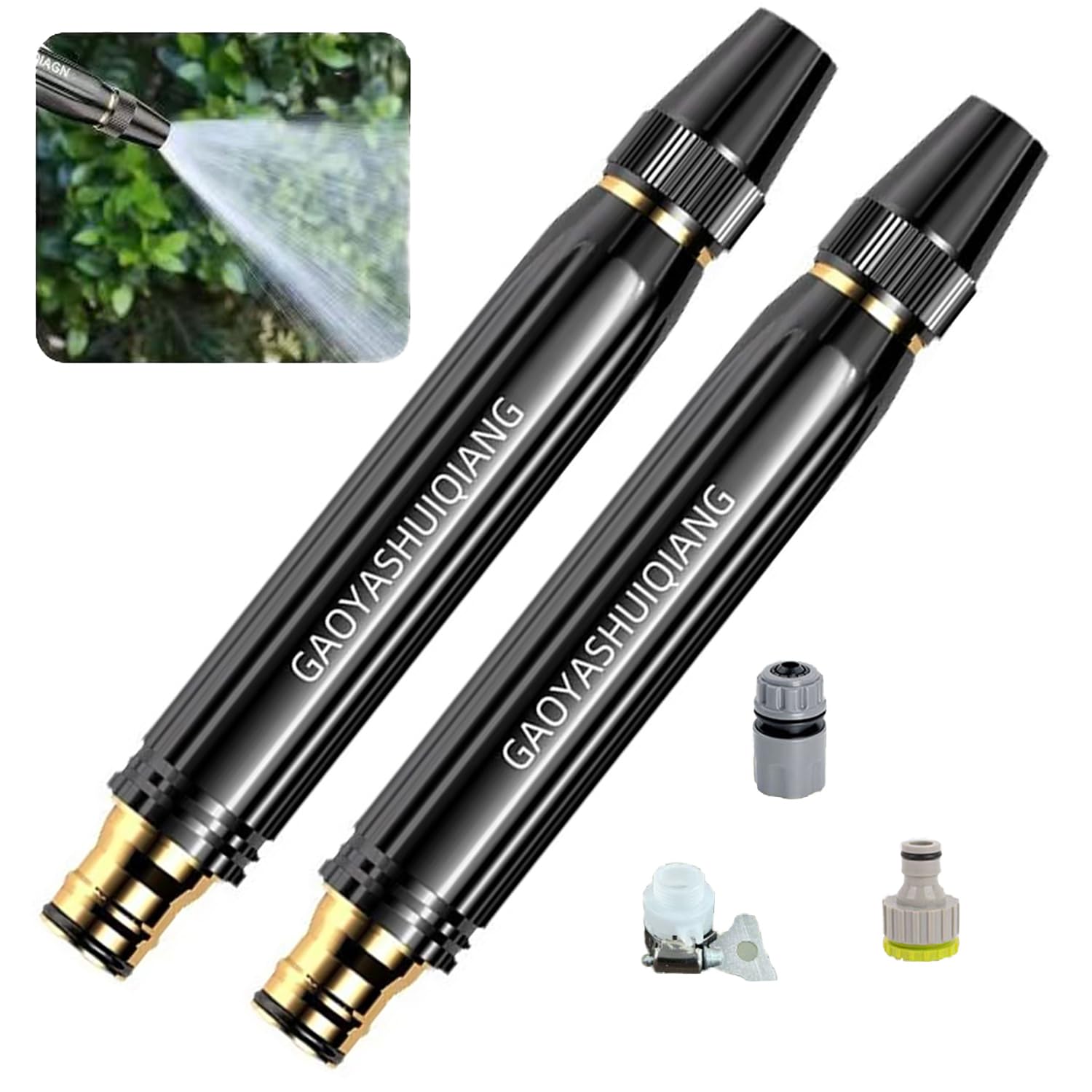 High Pressure Hose Nozzle, Adjustable Water Gun Sprayer