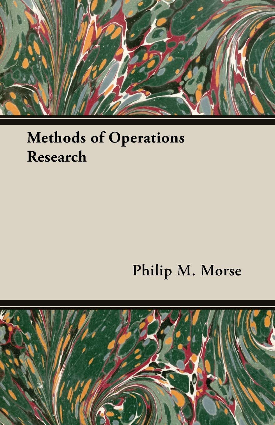ビジネス・経済 Method of Operations Research Morse Methods of operations research. | Library of Congress