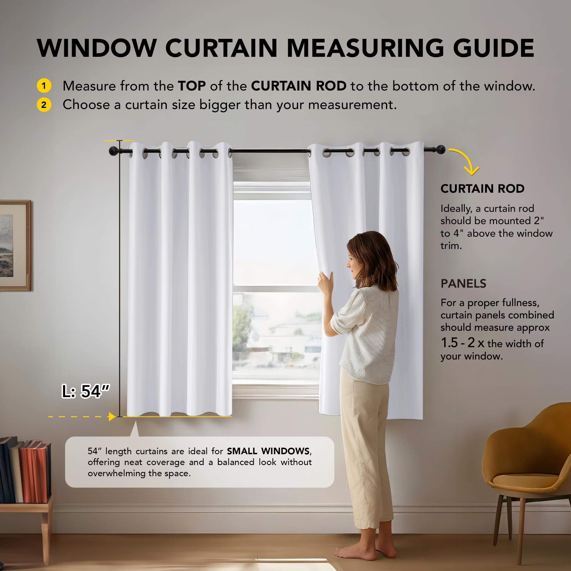 Deconovo Tende Oscuranti per Interni 2 Pezzi 300 CM Altezza, Termiche Isolanti, Anti-Rumore, con Anelli, Ideali per Camera da Letto e Soggiorno, 140x300 CM, Grigio Perla