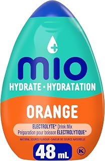 Orange Electrolyte Liquid Water Enhancer, 48mL/1.6 fl. oz., {Imported from Canada}