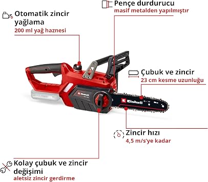 Einhell Akülü Ağaç Kesme Testeresi GE-LC 18/25 Li-Solo 4501761