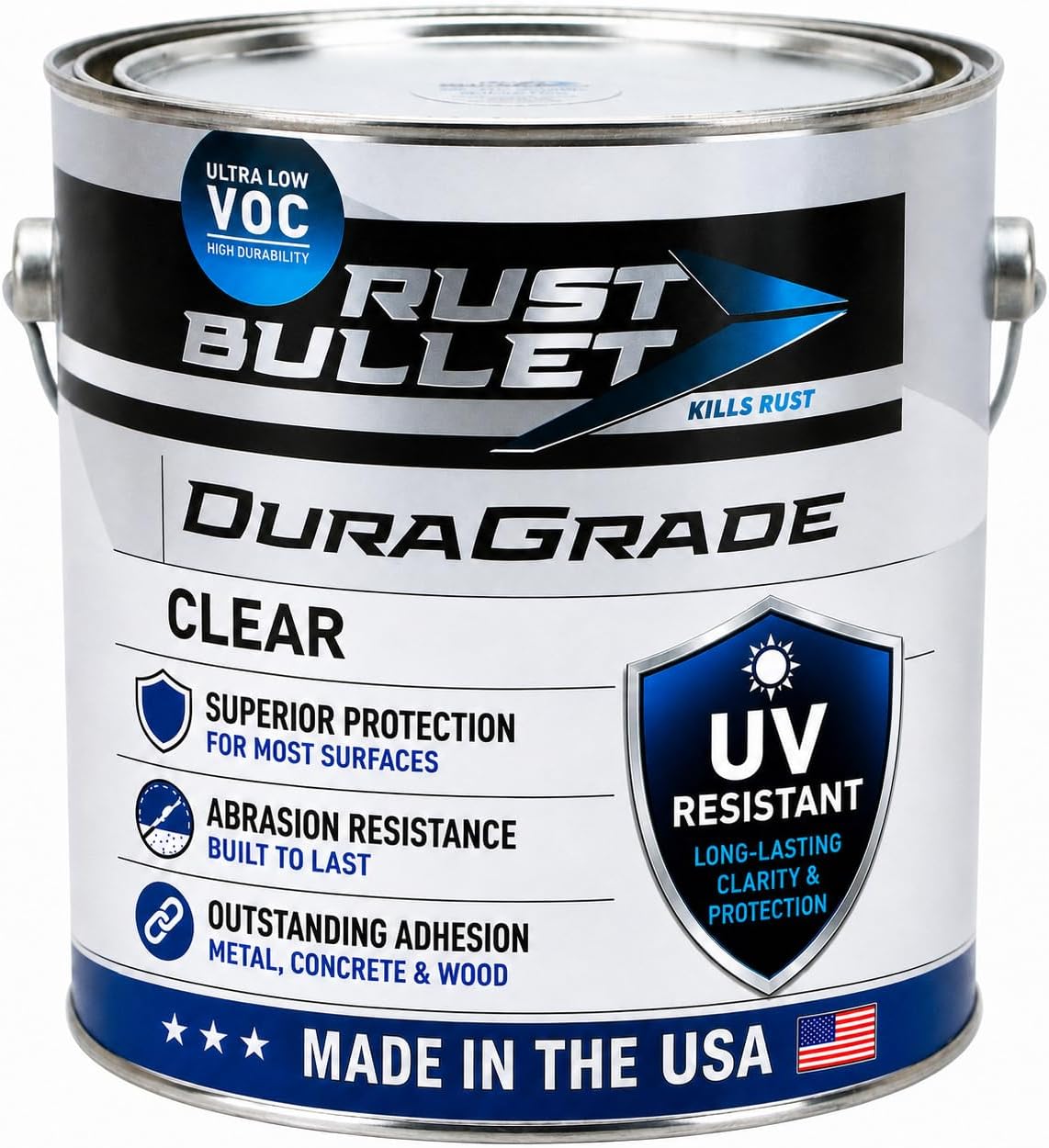 DuraGrade Clear - Durable Protective Clear Coat Sealer - Clear Gloss, 1Gal