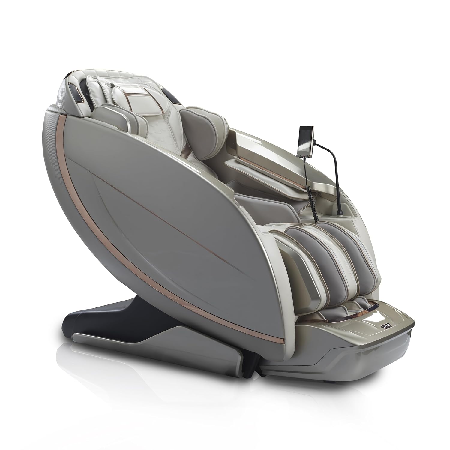 Lixo Massage Chair LI7788 – 4D Sonic-Wave with AI Body Scan, 24 Auto Modes, Music-Synced Relaxation, Graphene Heat, Calf Kneading, Foot Rollers, Voice Control, Touchscreen & Bluetooth-Light Golden Lixo Massage Chair LI7788 – 4D Sonic-Wave with AI Body Scan, 24 Auto Modes, Music-Synced Relaxation, Graphene Heat, Calf Kneading, Foot Rollers, Voice Control, Touchscreen & Bluetooth-Light Golden