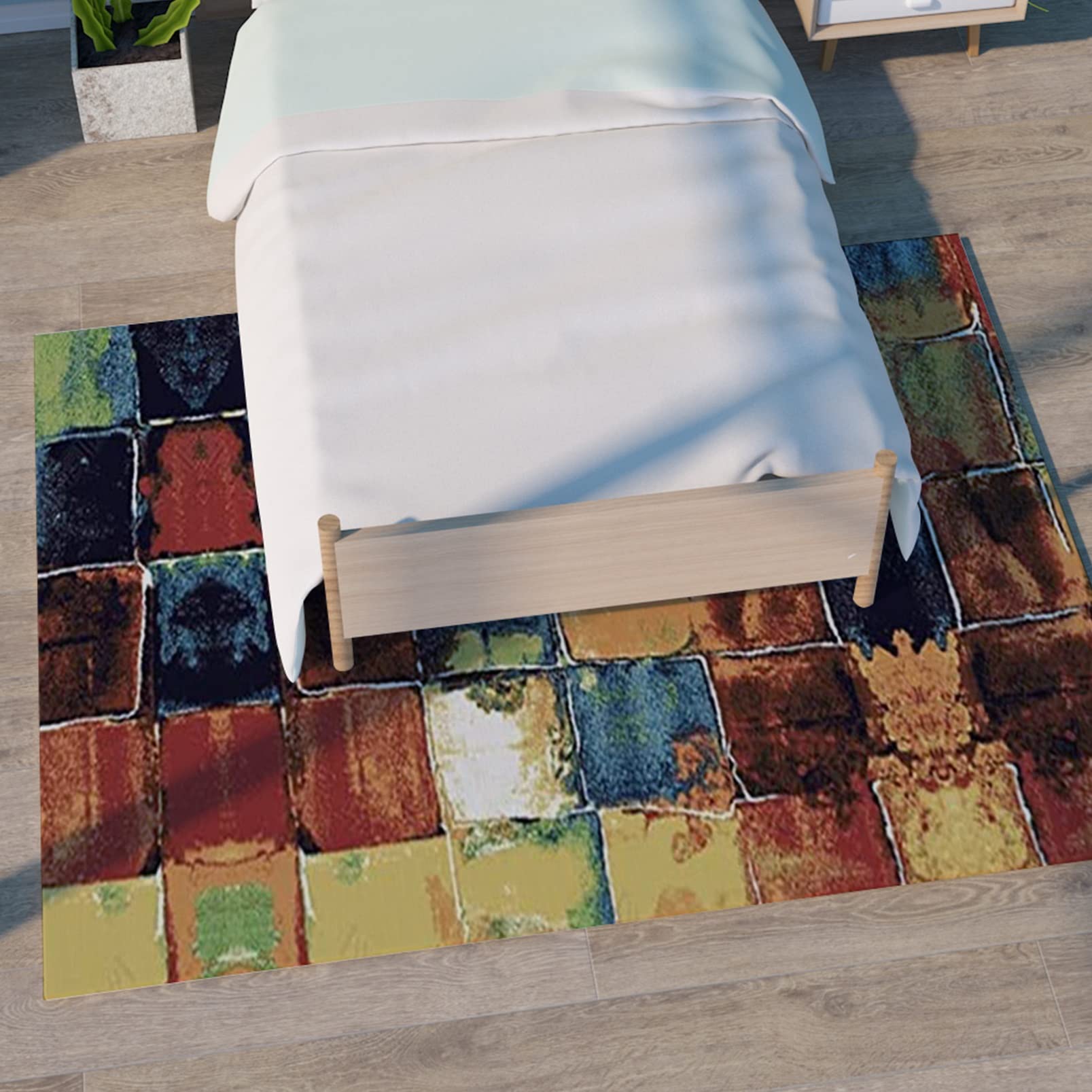 Generisch Teppich Fußmatte, 90 x 390 cm, rutschfest, waschbar, Fußmatten mit Gummirückseite, Größe anpassbar, für Zuhause, Büro, Küche, Matten I 22946