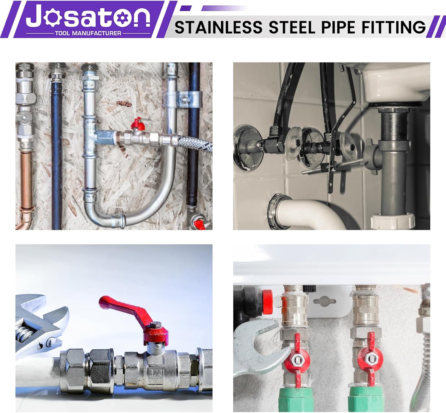 10PCS Hex Nipple 1/2" Male x 1/2" Male NPT Pipe Fittings,3 Different Lengths 304 Stainless Steel 1/2 inch Male Threaded Pipes Nipples,Male Straight Connector Pipe Fitting