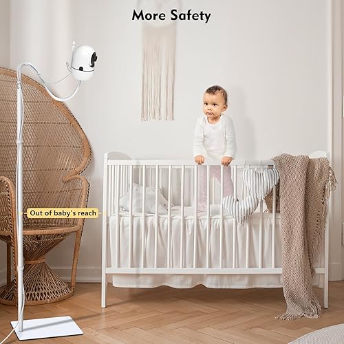 Miniatura 3 de Soporte de pie para monitor de bebé compatible con HelloBabyHB6550HB65HB40HB6339ANMEATE SM24, Baby Ganibs, Bonoch, para óptica infantil Dxr-8 PRO,