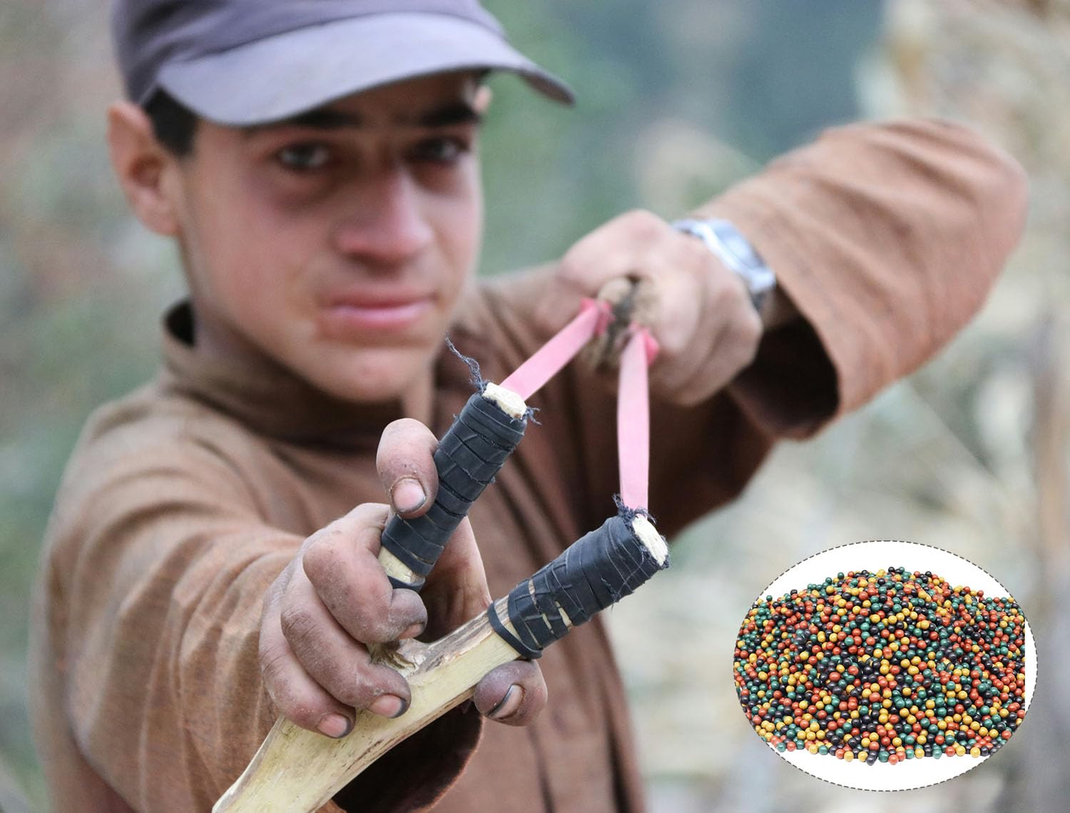 500 Palline Di Argilla Per Fionda – Munizioni Biodegradabili Da 9 Mm, Sfere Di Fango Dure E Lisce, Ecologiche Per Pratica E Tiro - 4
