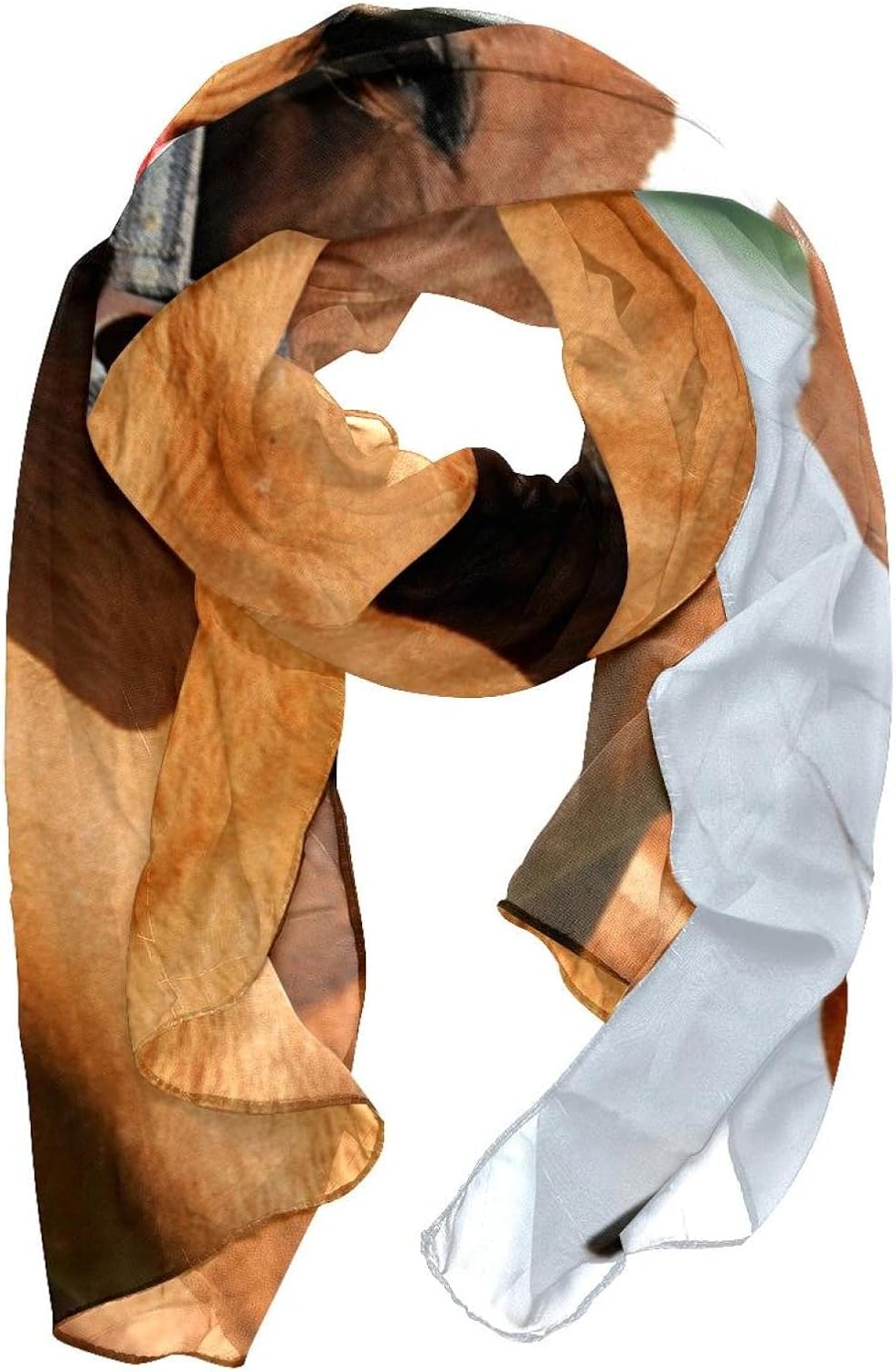 suojapuku Scarf Wrap Shawl Lightweight Travel Scarf,son and mom my horse,Soft Wraps Long Chiffon Scarfs for Women