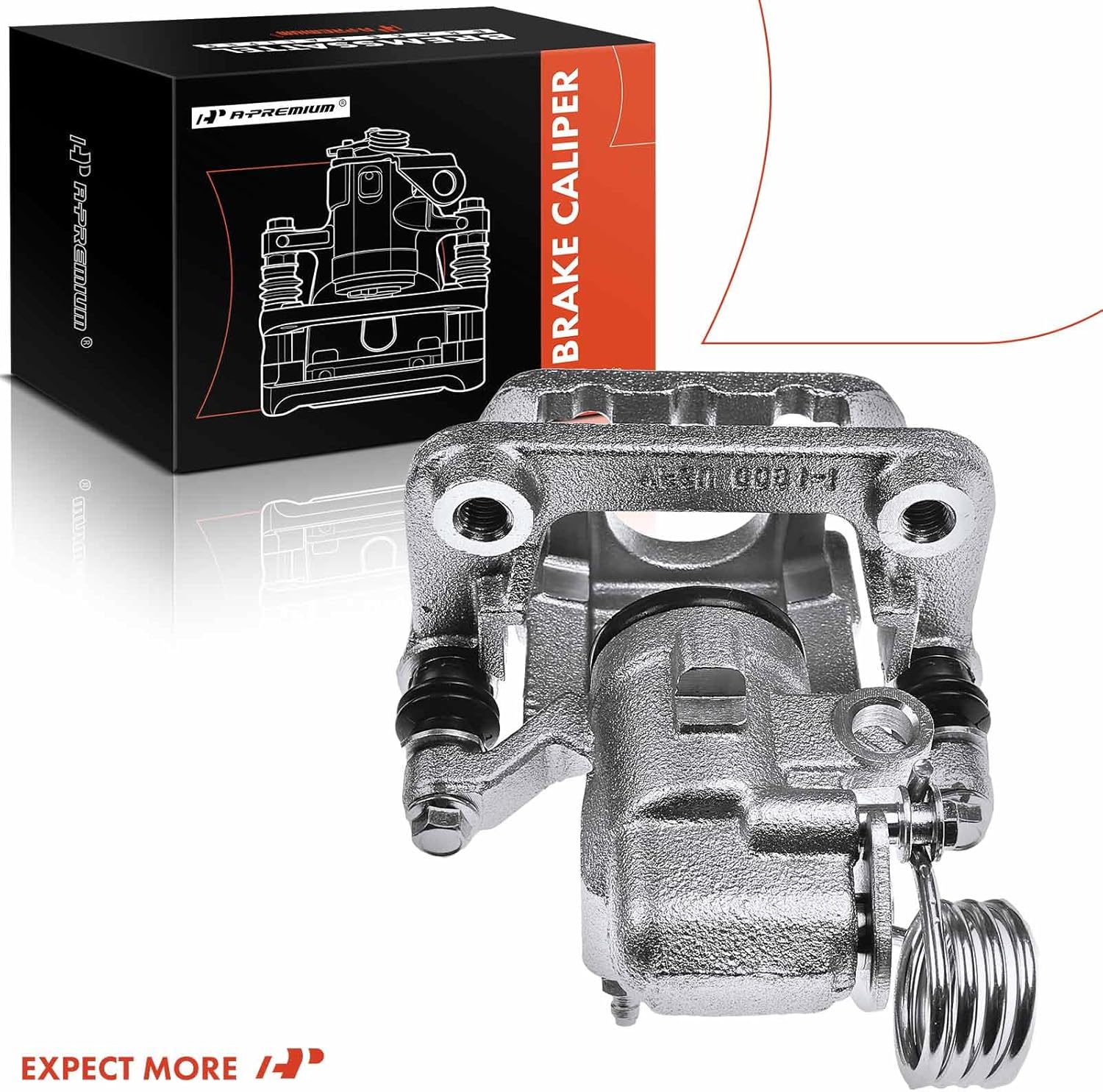 A-Premium Disc Brake Caliper Assembly with Bracket Compatible with Select Ford Models - Mustang 1994 1995 1996 1997 1998, Coupe/Convertible - Rear Left Driver Side