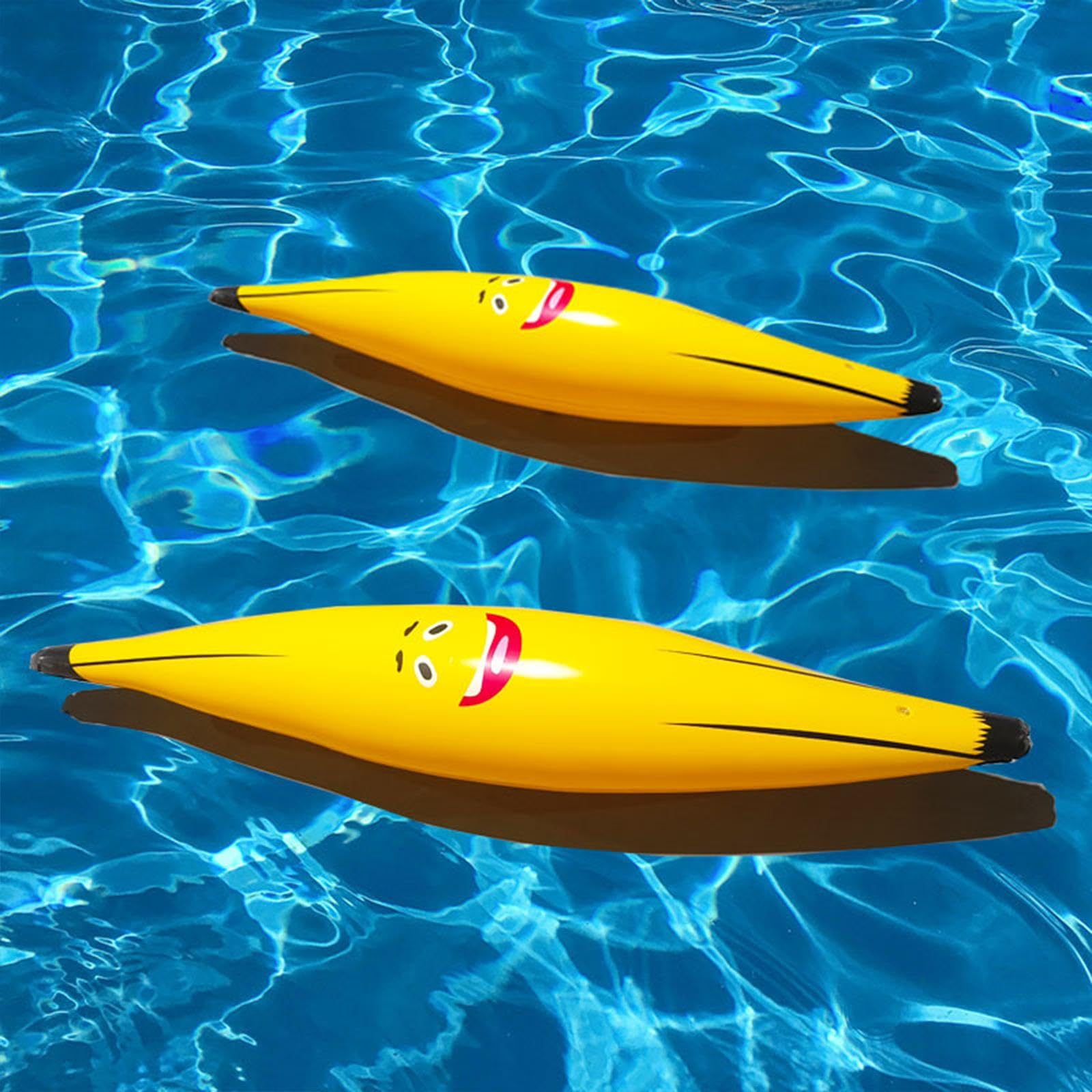 Gonflable Raft Piscine Lounger Banane Lit Gonflable PVC Facile à Gonfler Résistant Adapté pour Relaxation Baignade 183cm