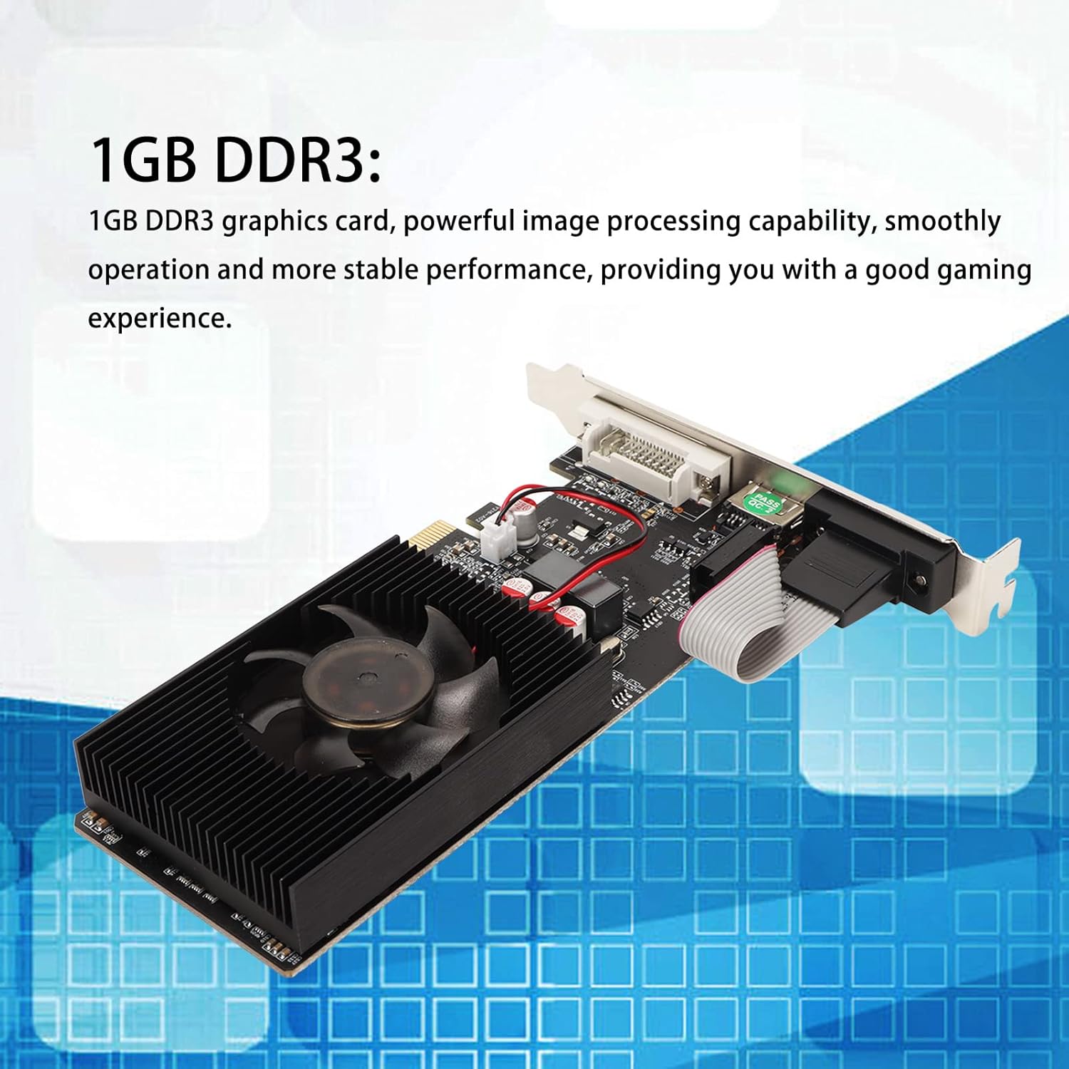 Bewinner Scheda Grafica GT220, Schede Grafiche DDR3 da 1 GB a 128 Bit con 2 Staffe, Scheda Video DirectX 10.1 VGA DVI HDMI PCI-Express, Raffreddamento Ad Aria a Ventola Singola Bewinner Scheda Grafica GT220, Schede Grafiche DDR3 da 1 GB a 128 Bit con 2 Staffe, Scheda Video DirectX 10.1 VGA DVI HDMI PCI-Express, Raffreddamento Ad Aria a Ventola Singola