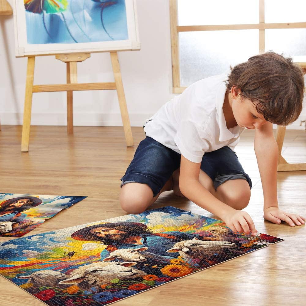 Puzzle Regalo Vecchio Uomo 2000 Pezzi Puzzle per Adulti 27.56 pollici x39.37 pollici Puzzle a Carte Grigie per Adulti e Bambini da 14 Anni e Più Regali di Gioco stimolanti