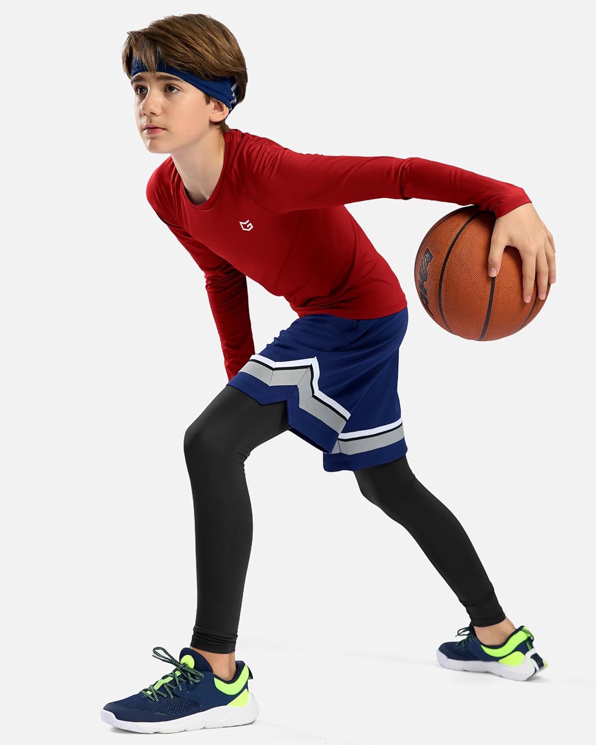 G Gradual Boys Youth Compression Shirt Long Sleeve Football Baseball Undershirt Quick Dry Sports Base Layer for Boy - Image 6