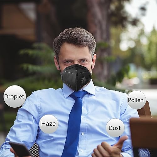 Miniatura 21 de NIOSH - Máscara respiradora de partículas N95, aprobada por NIOSH, paquete de 100 mascarillas N95, envueltas individualmente, color blanco Paquete