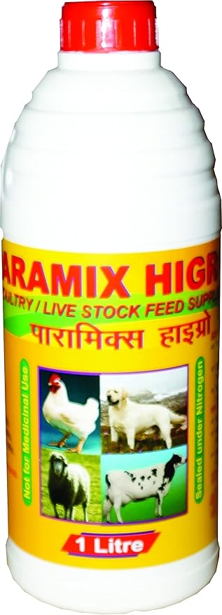 Paramix Higrow- Multivitamin Supplement for Birds and Animals(1 LTR HDPE Btl)