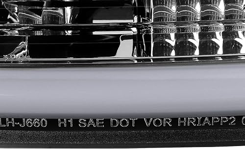 Miniatura 9 de Spec-D Tuning Faros delanteros de proyector de barra LED negra compatibles con Ford F-150 2004-2008, Lincoln Mark LT 2006-2008, conjunto de faros