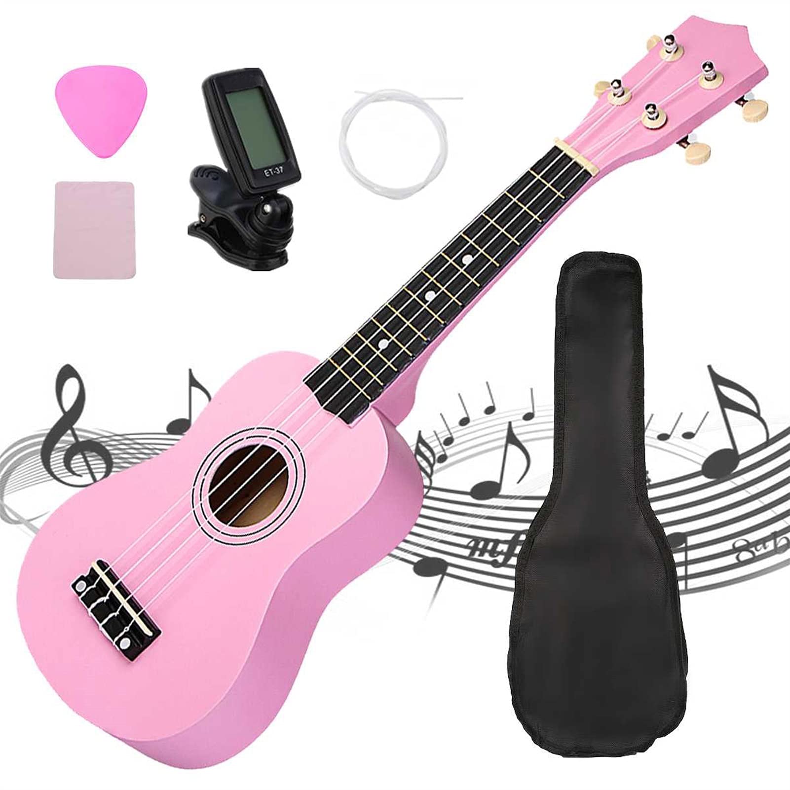 Kit Ukelele Ukulele principianti 21 Pollici Ukulele Saxophone Beginner Ukulele Guitar Mini Ukulele Tenor 4 Corde Legno Ukulele Hawaiian Mini Guitarra Musicla Regali