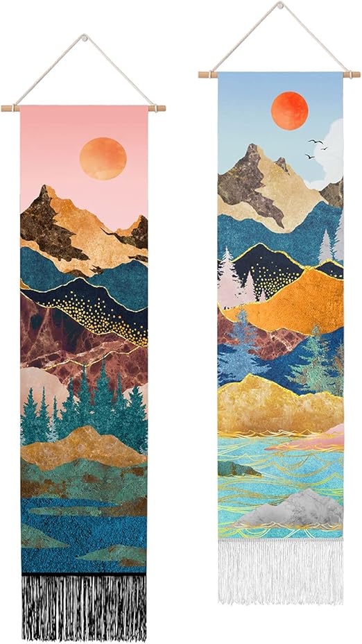 RosieLily Mountain Tapestry Long Tapestry, Nature Tapestry