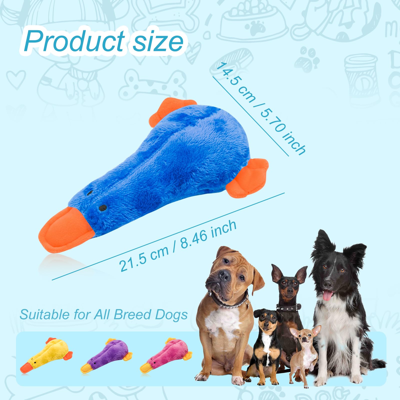 Andiker 2 PCS Dog Squeaky Toys - Image 2
