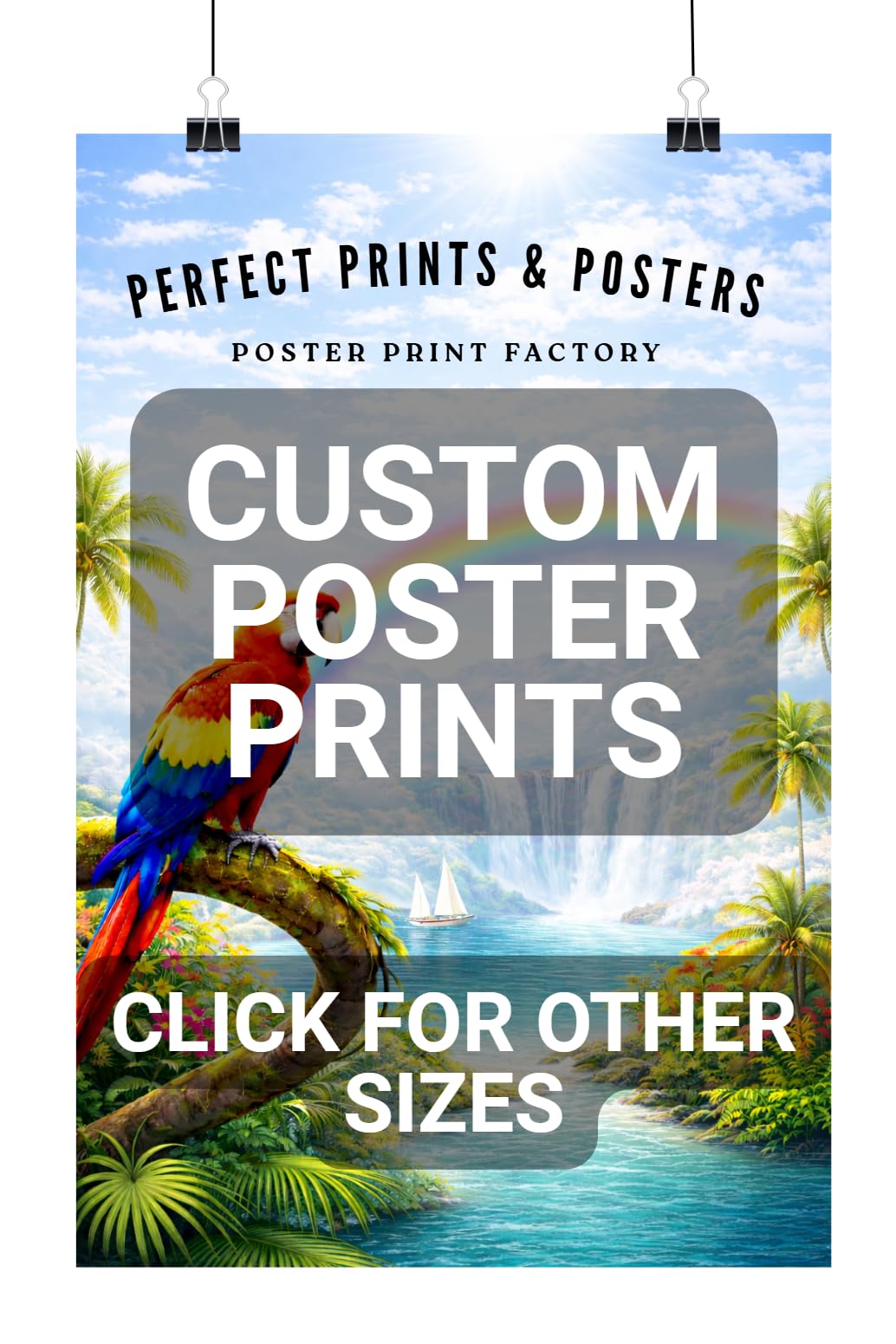 Poster Print Factory Custom Photo Poster – Upload Your Image – 8.5 x 11 Personalized Wall Art – Choice of Gloss, Matte, or Satin Finish