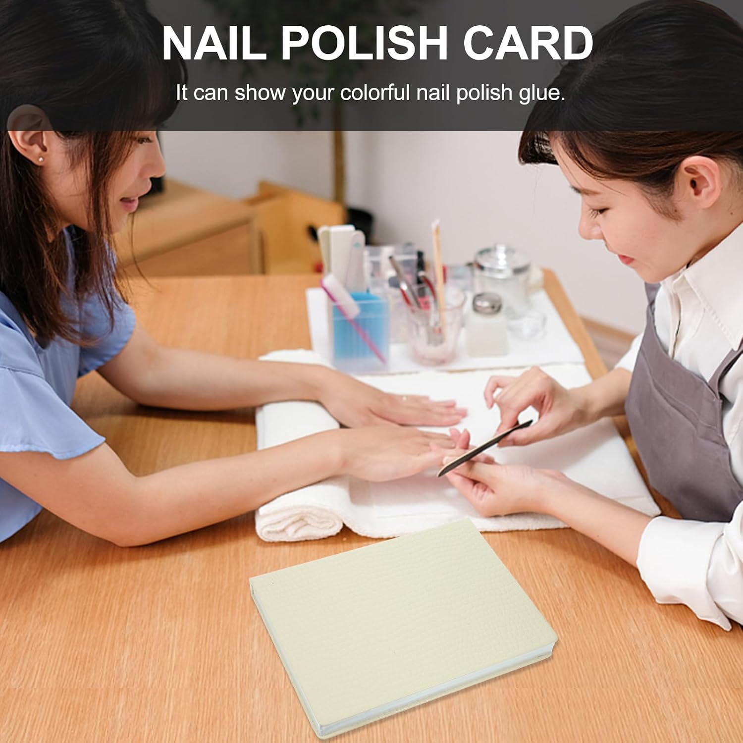 Beaupretty 216 Colors Nail Polish Card Alligator Sample Uv Gel Polish Nails Display Book for Salon