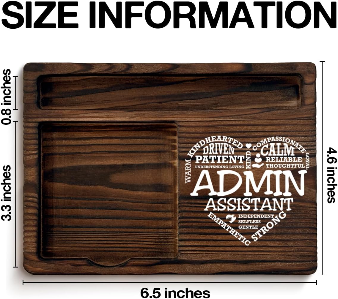 Admin Assistant Sticky Note Holder Gifts for Secretary Administrative Assistant Self-Stick Note Pad Holders Office Decor - Image 2