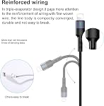 Câble de recharge multi YOUSAMS 2Pack 4FT 4 en 1 Nylon tressé plusieurs USB Adaptateur de cordon de charge rapide Type C Micro USB Connecteurs de port Comprimés compatibles de téléphones cellulaires et plus