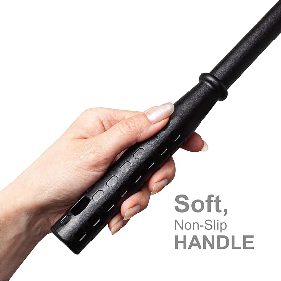 DSV Standard Window Squeegee for Car Windows, 2-in-1 Window Cleaner for Car Windshield, Gas Station, Shower, and Glass | Auto Squeegee with 17.5 Handle, 8 Soft Rubber Blade & Highly Absorbent Sponge