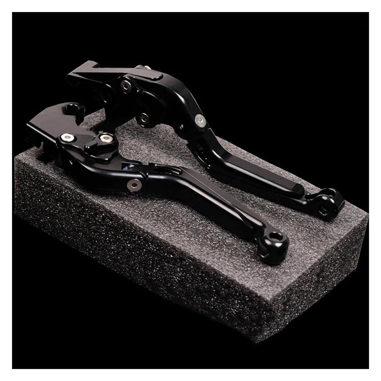 Leviers D'embrayage Et De Frein Réglables Pour Moto Hyosung Aquila GV125/GV125S - Paire Noir - Alliage Aluminium CNC - Pliable 90° - 10