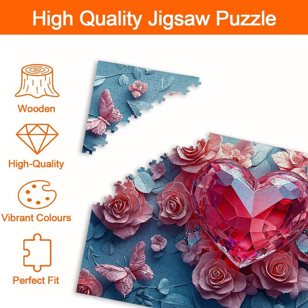 Puzzle Rosa, Puzzle 2000 Piezas, Rompecabezas, Regalo Mujer, Decor -8198