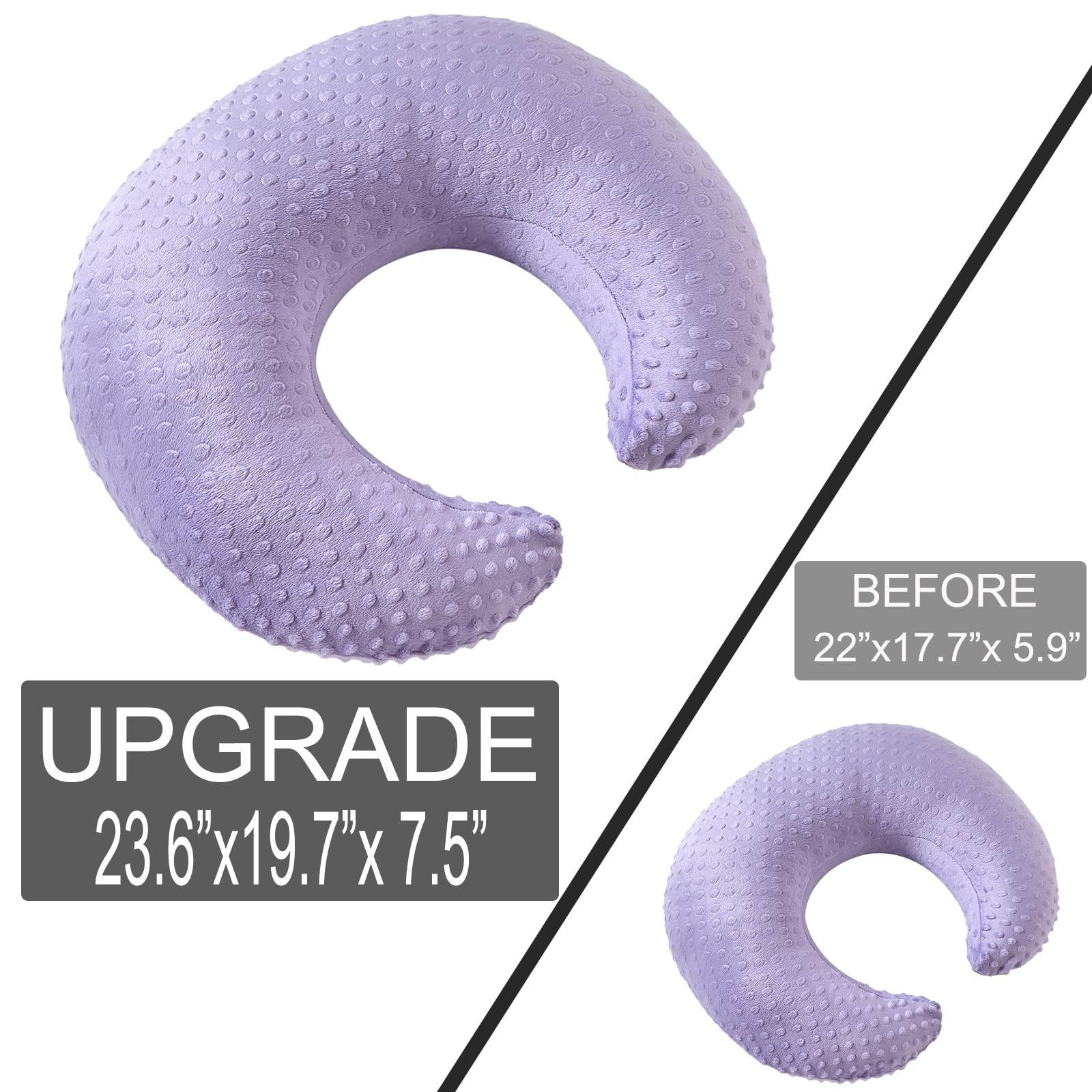 Boppy Pillow Covers Ezencon Nursing Pillow Soft Minky Cover For