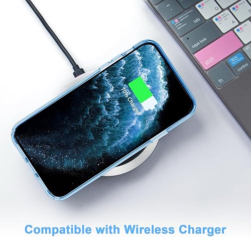 Miniatura 6 de JJGoo Funda transparente compatible con iPhone 11 Pro Max, transparente, suave, a prueba de golpes, delgada, delgada, antigolpes, color azul