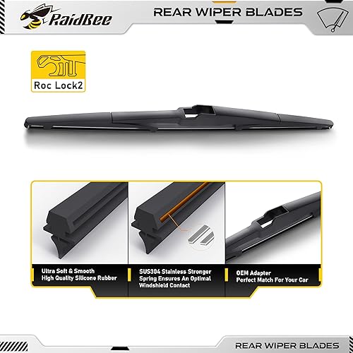 Miniatura 5 de Raidbee Repuesto de limpiaparabrisas trasero de 14 pulgadas para Mazda CX-5 2013-2023CX-7 2007-2012CX-9 2007-2023, Jeep Cherokee 2014-2022, Hyundai