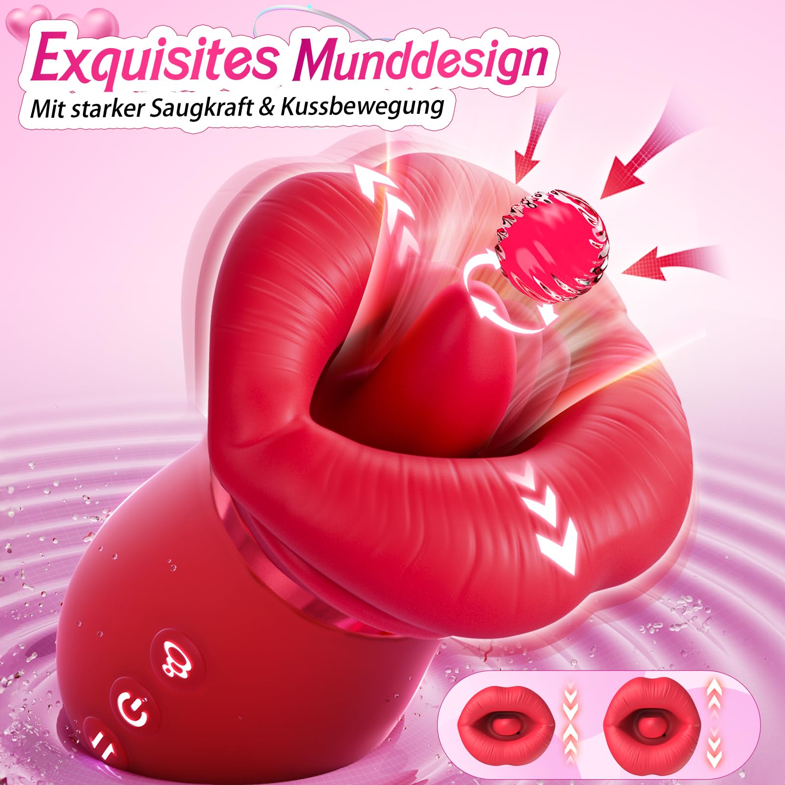 Vibromasseur Sex Toýs Femme, 5EN1 Sex Toys Vibromasseurs Feminin à Distance, 10 Vibrations Sextoyse Femme Clitoridienne, 3 Auto 1 Manuel Aspirations Sextoy Vibro Clitoridiennes Sextoys Pompes à seins