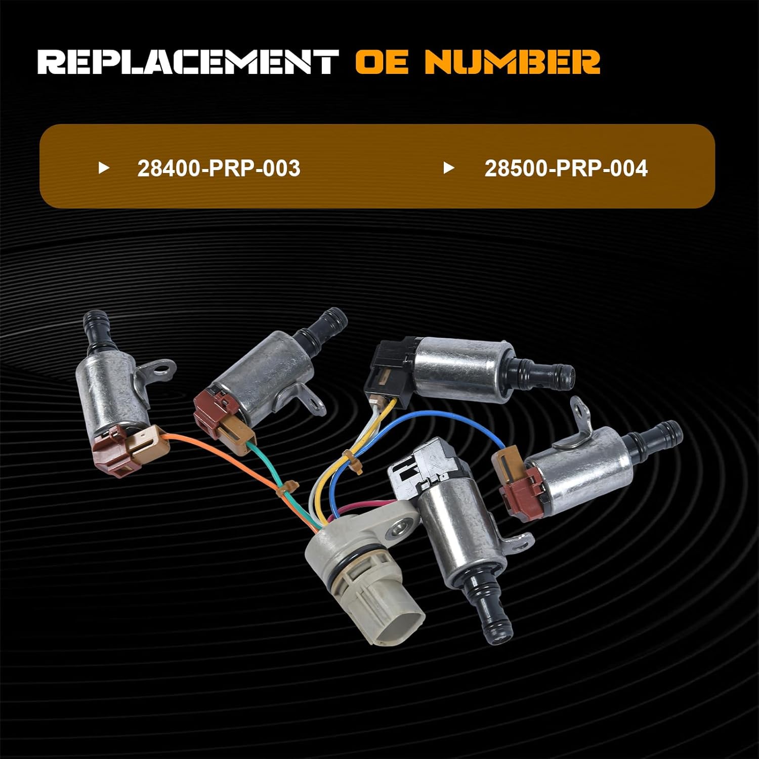 Transmission Shift Solenoid & Harness Fit for Honda Accord 2003-2012 for Crosstour 2012-2015 for Honda CR-V 2002-2014 Replace OE 28400-PRP-003 28500-PRP-004