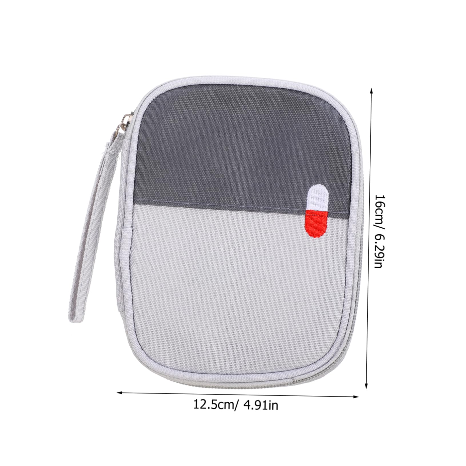 KICHOUSE Travel Medicine Bag Portable First Aid Bag Empty Medical Supply Bag Reusable Medicine Pouch for Household