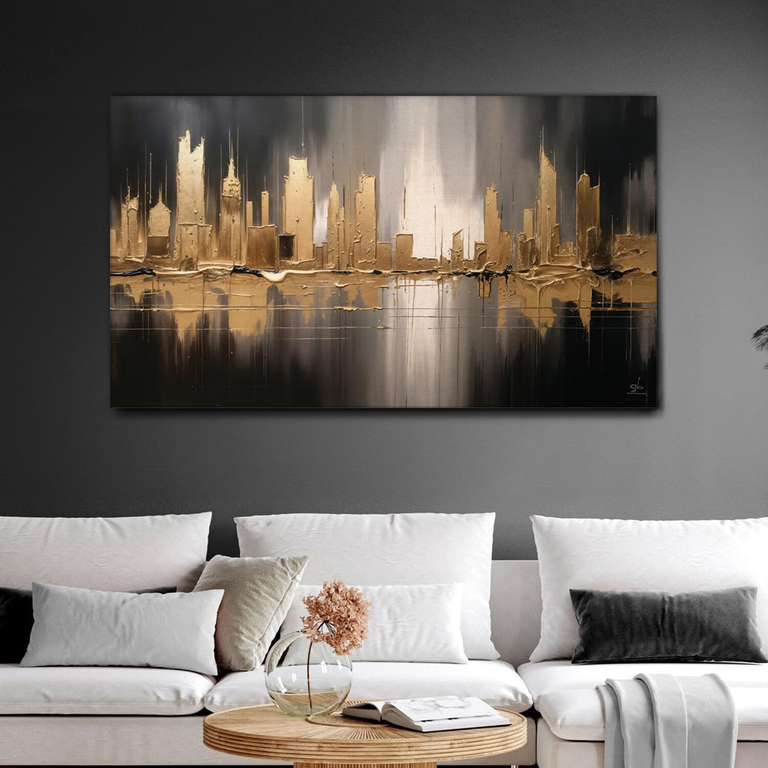 Quadro Su Tela 'Albero Della Serenità' 140x80cm - Pronto Da Appendere | Arte Moderna Per Casa - Foto 8