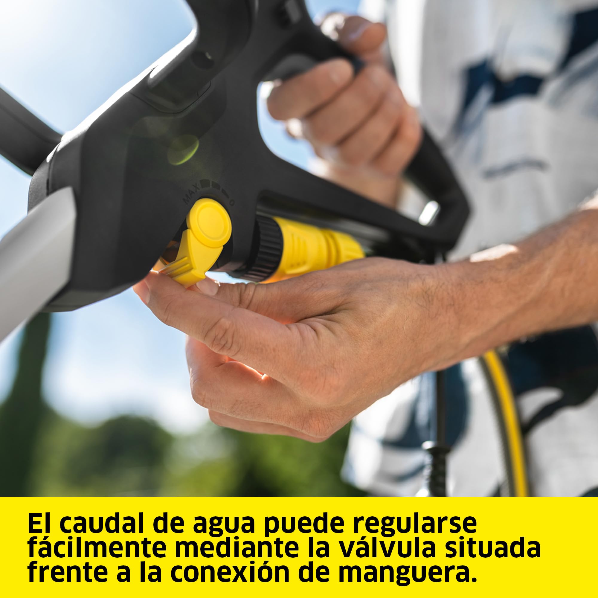 Kärcher Limpiadora de terrazas PCL 6, presión: 10 bar, caudal: 180 l/h, ancho útil: 300 mm, velocidad de rotación: 600-800 rpm, para madera, WPC y baldosas de piedra con poros finos