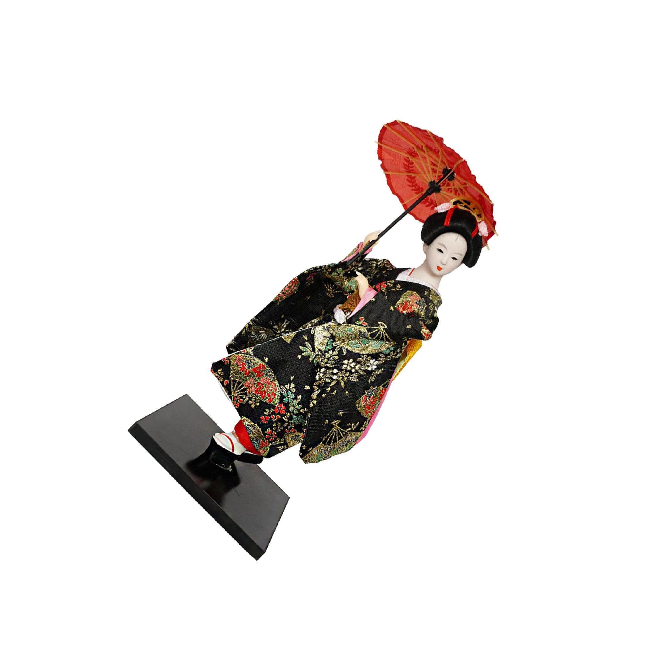TWISAXC Geisha Doll In Japanese Kimono Handicrafts Statuette Ethnic Ornament For Home Office Bedroom Decor Which Is Durable For Home Decoration. Asian, Style D