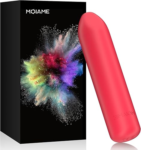 Miniatura 12 de Vibrador de bala pequeña para mujeres: mini vibrador de clítoris impermeable con 10 modos, masajeador de dedos vibratorio de silicona completa para
