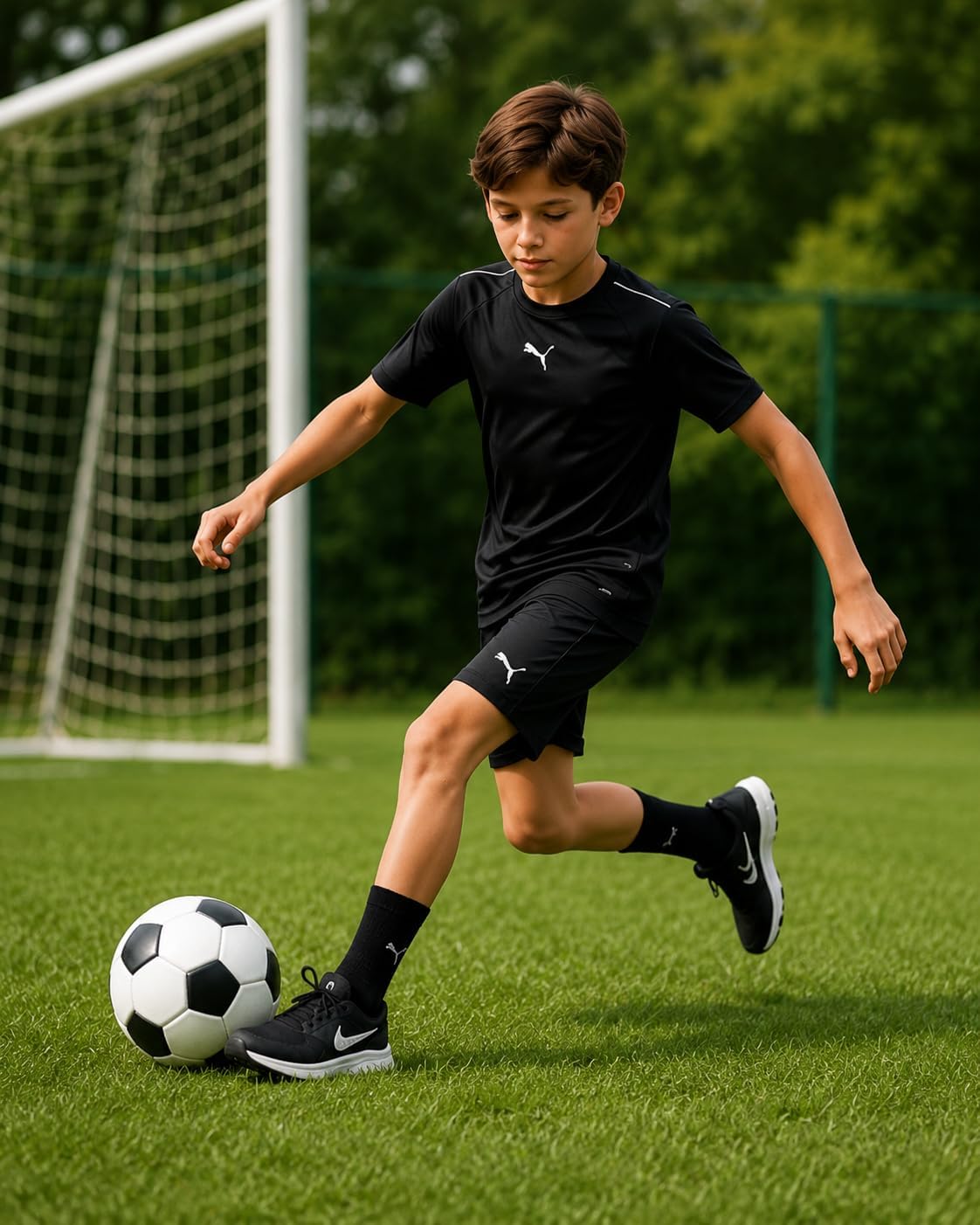 PUMA Boys Dry Fit Performance Active Basic Quick-Dry T-Shirt (Sizes 8-20)