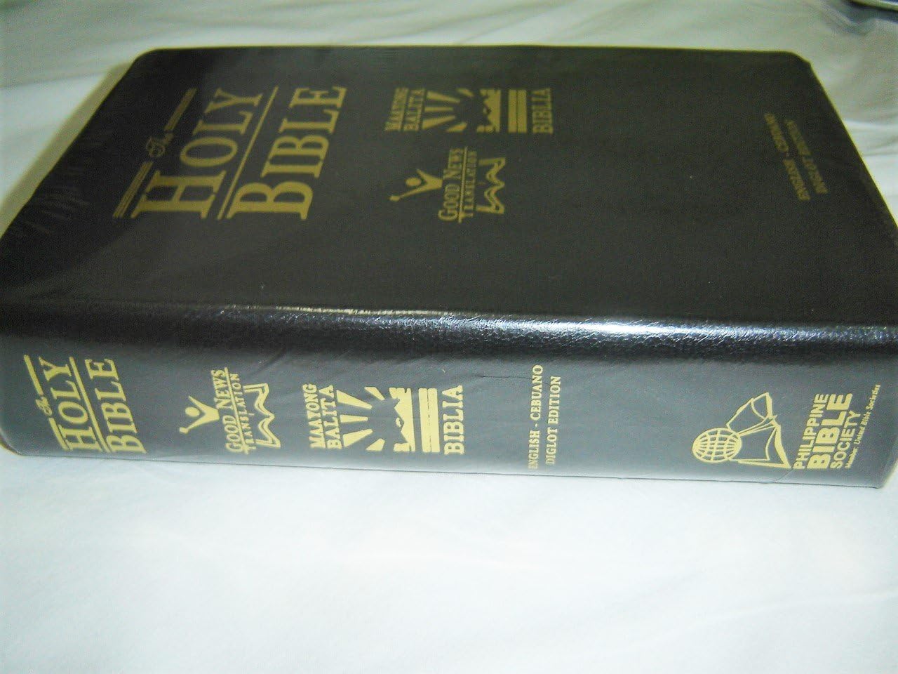 English-Cebuano Holy Bible, 2010 Diglot Edition / Good News Translation GNT – Maayong Balita Biblia RCPV Revised Cebuano Popular Version / Black Imitation Leather, Thumb Index, Golden Edges Imitation Leather – 1 Jan. 1972