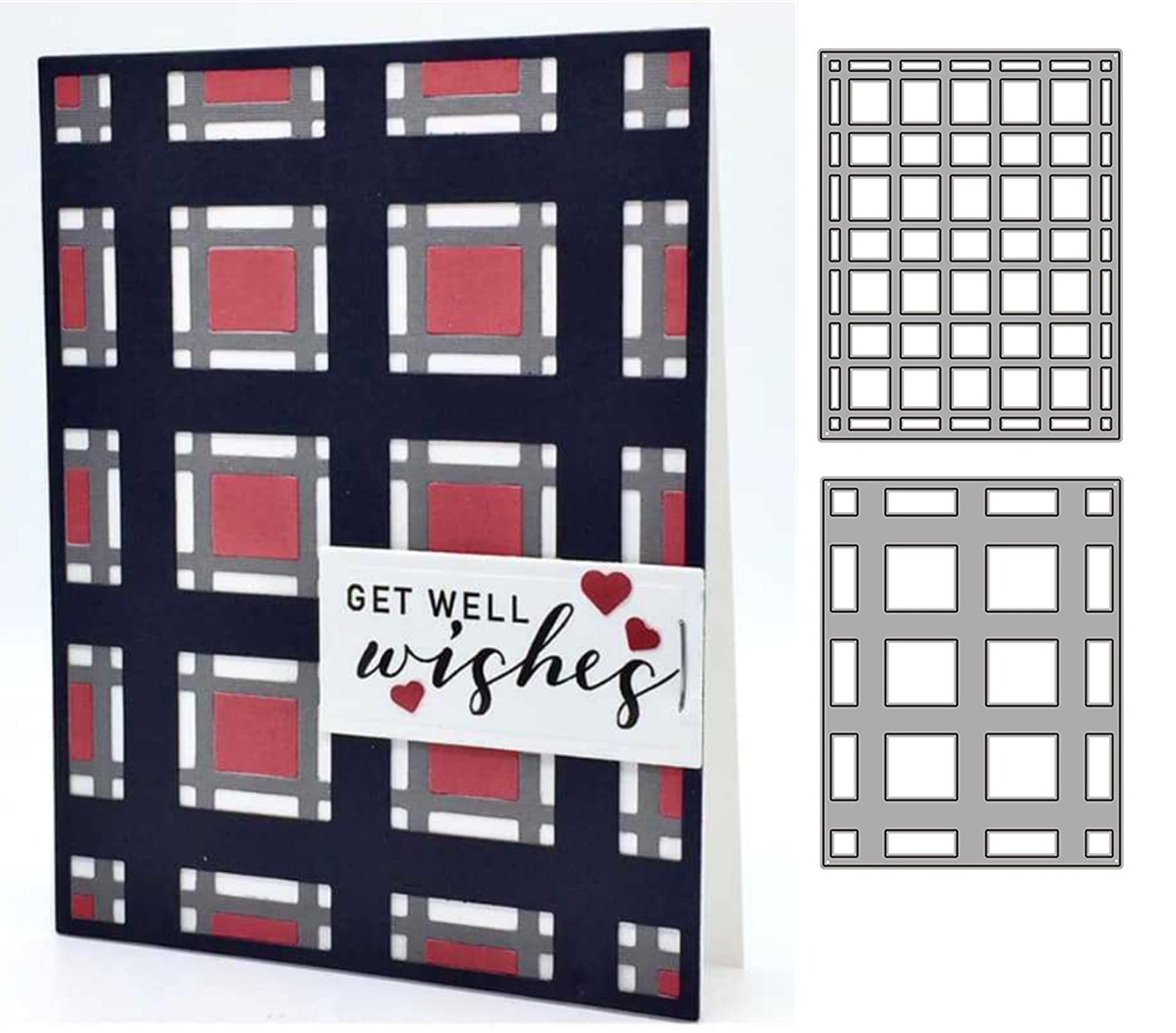 Metal Scrapbooking Dies - 3D Background Stencils -28