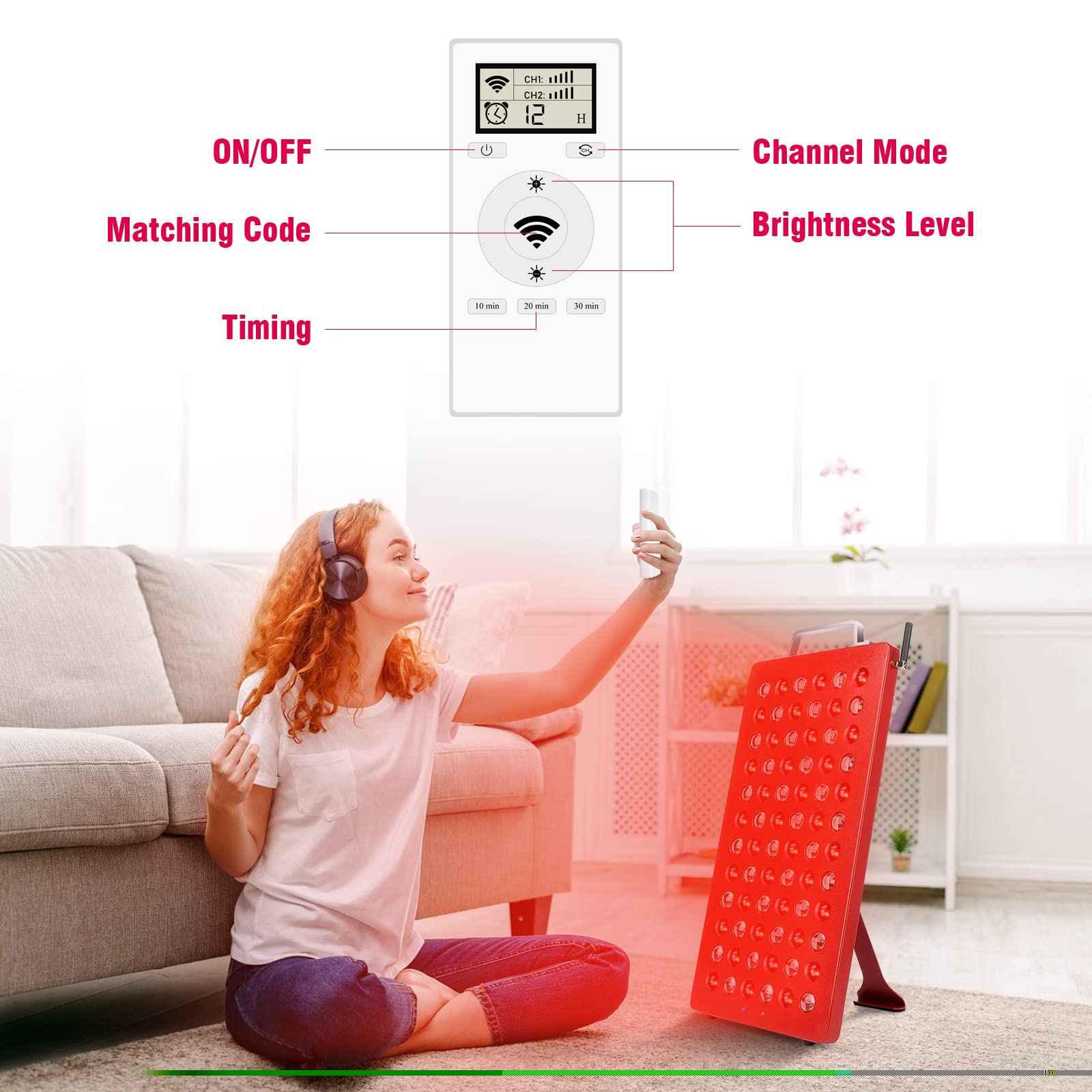 Serfory Red Light Therapy Device 850nm 660nm Near Infrared Red ...