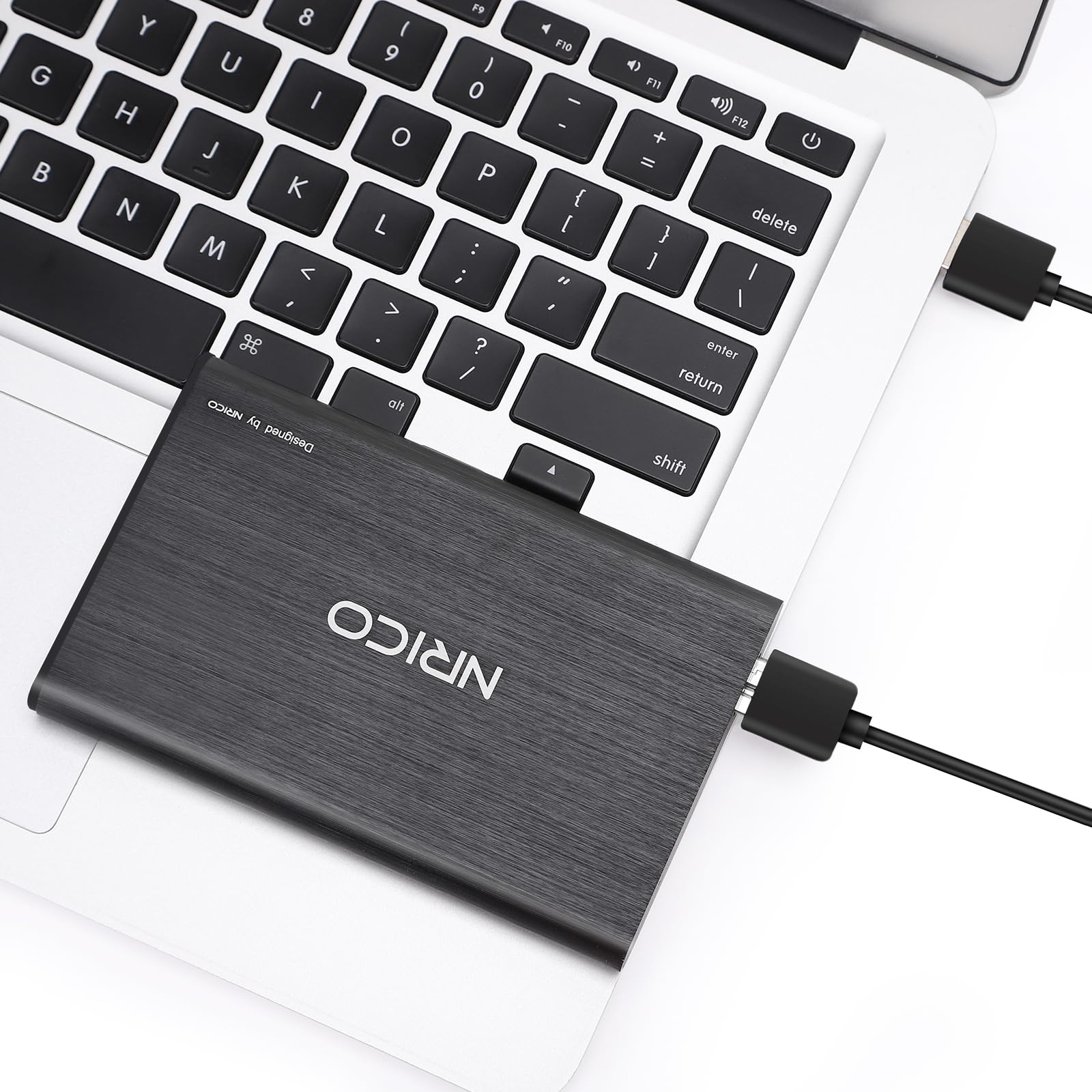 NRICO 500GB Portable External Hard Drive USB 3.0 HDD 2.5inch Storage Compatible for PC, Mac, Desktop,PS4 (500GB, Grey) External Hard Drive NRICO 500GB Portable Hard Drive - USB 3.0