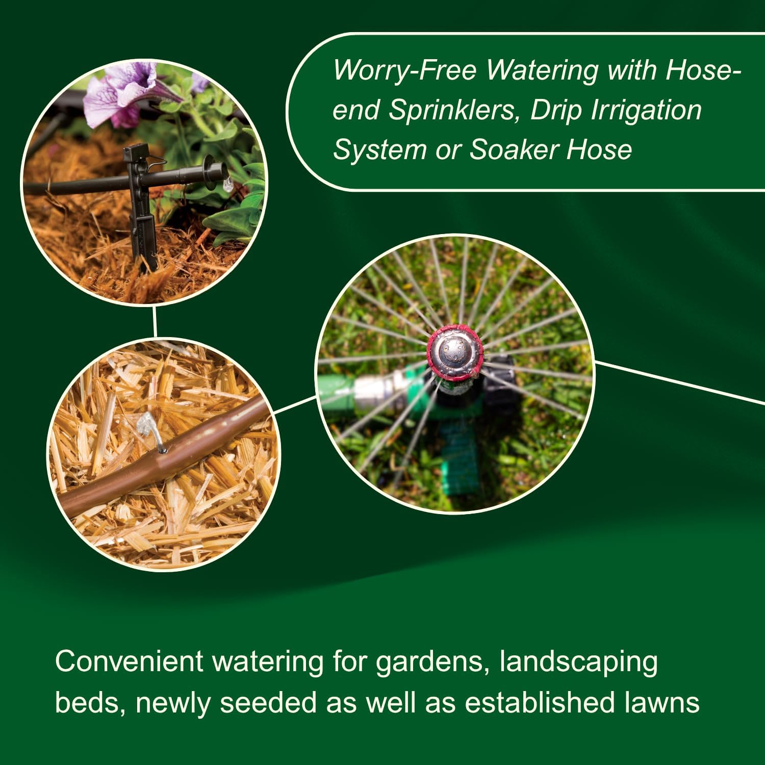 Rain Bird 1ZEHTMRS Simple-Set Hose End Timer, One Zone/Station, Battery Operated, 3/4" Garden Hose Thread, Heavy-Duty Brass Inlet, Dial with Brass Inlet