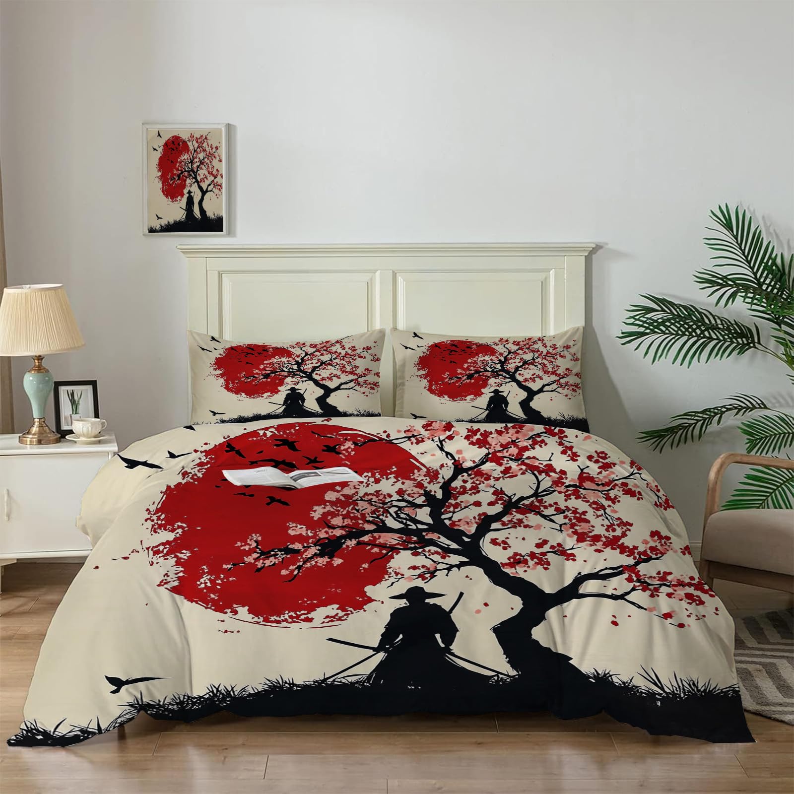 Parure de lit Sakura Samurai le cadeau idéal sur le thème du Japon pour les filles